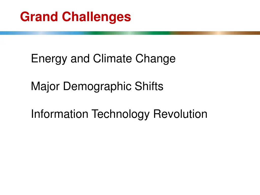 grand challenges