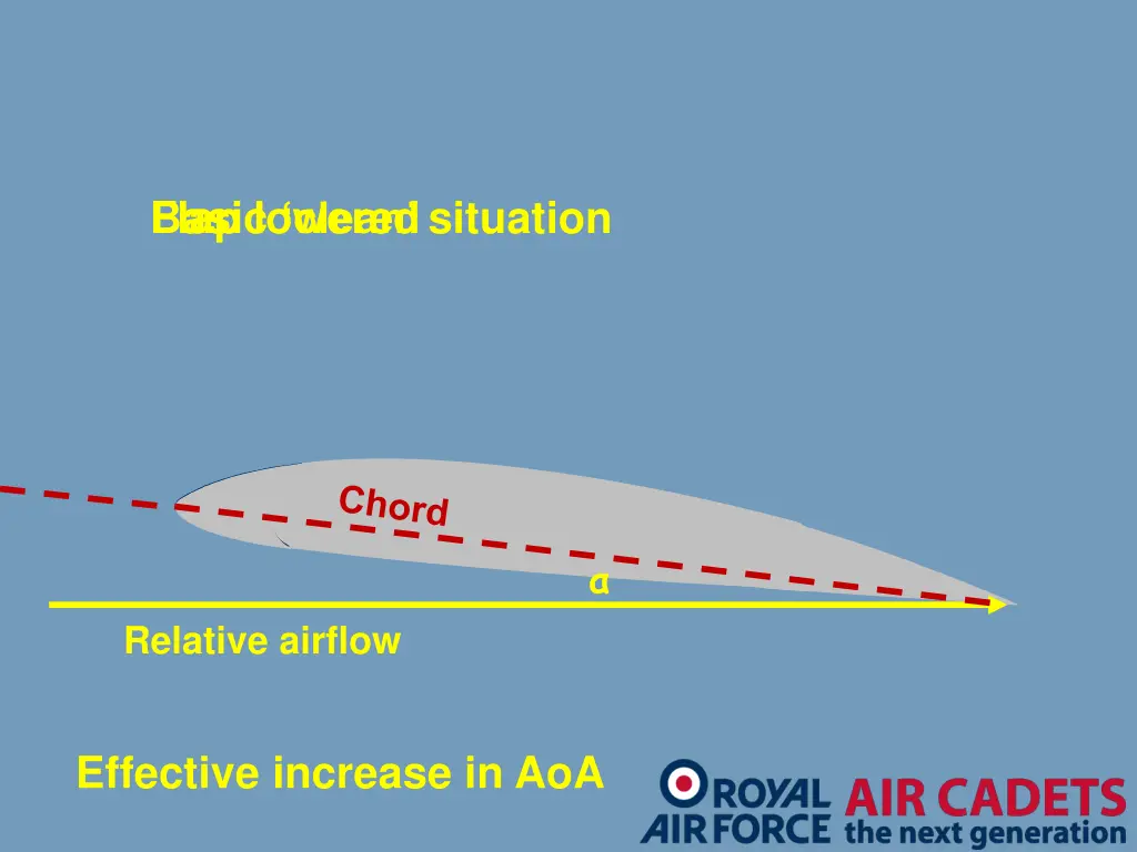 flap lowered basic clean situation