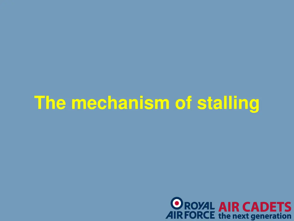 the mechanism of stalling