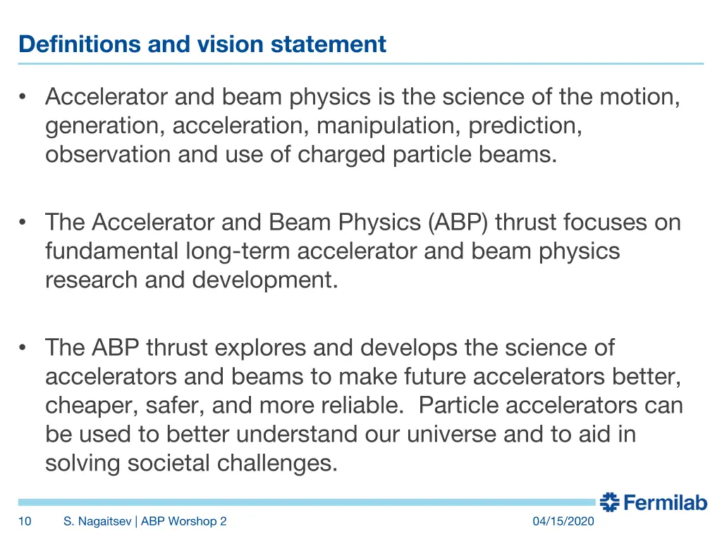 definitions and vision statement