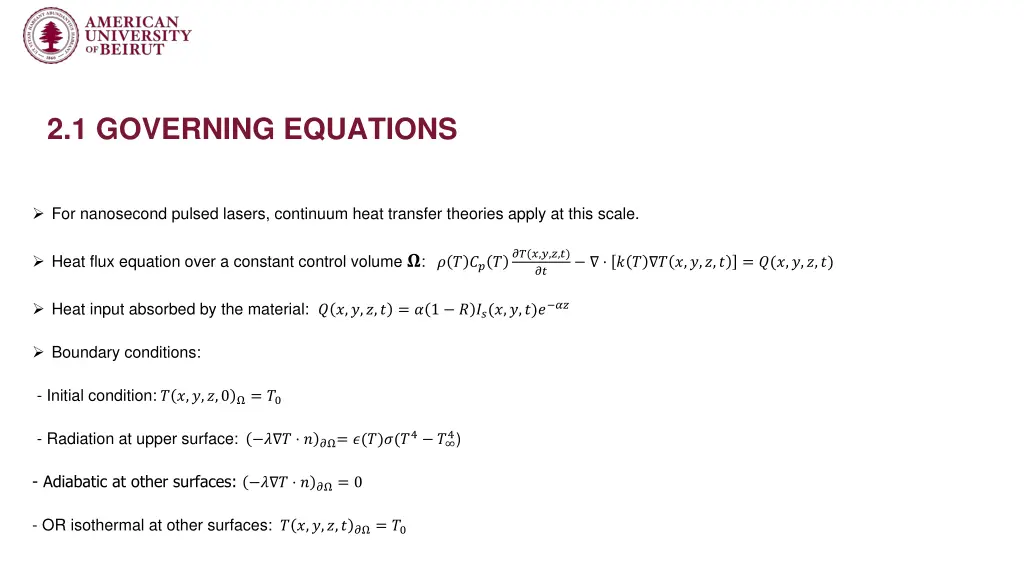 2 1 governing equations