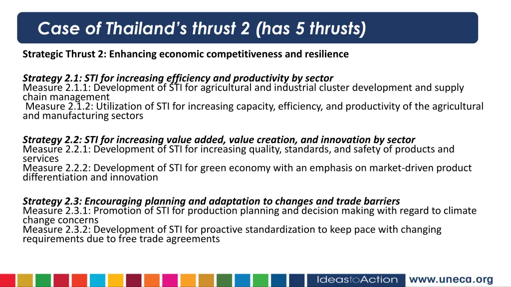 case of thailand s thrust 2 has 5 thrusts