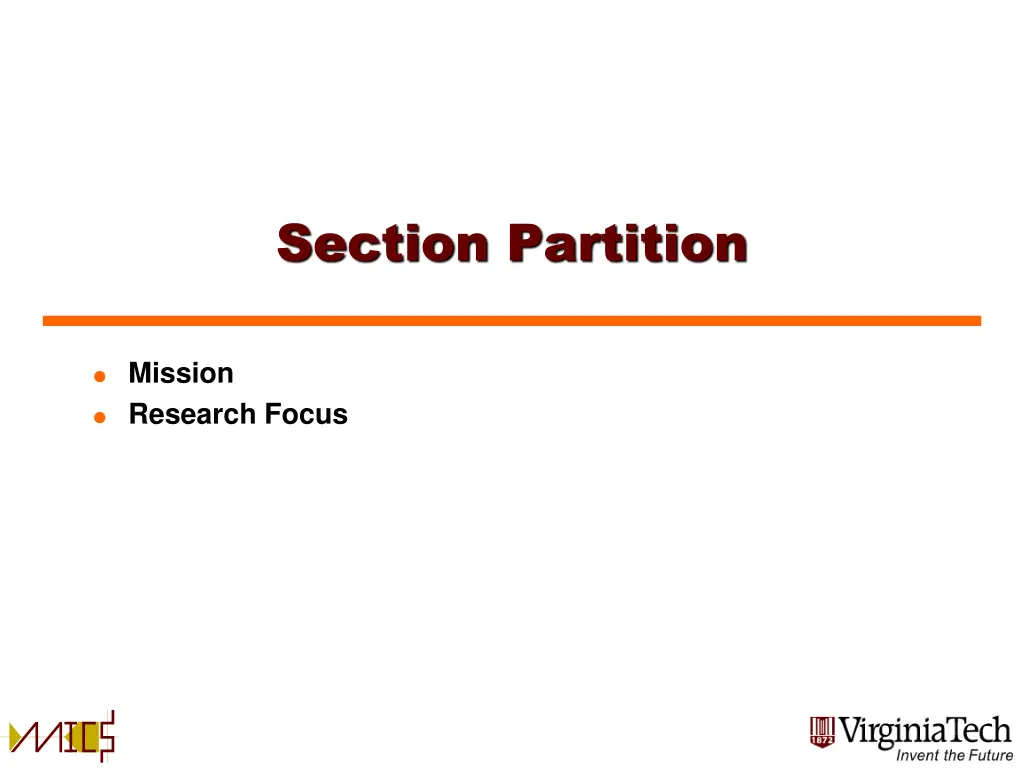 section partition