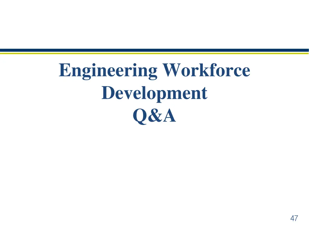 engineering workforce development q a