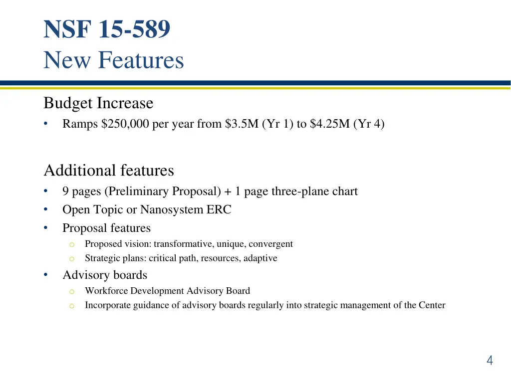 nsf 15 589 new features 1