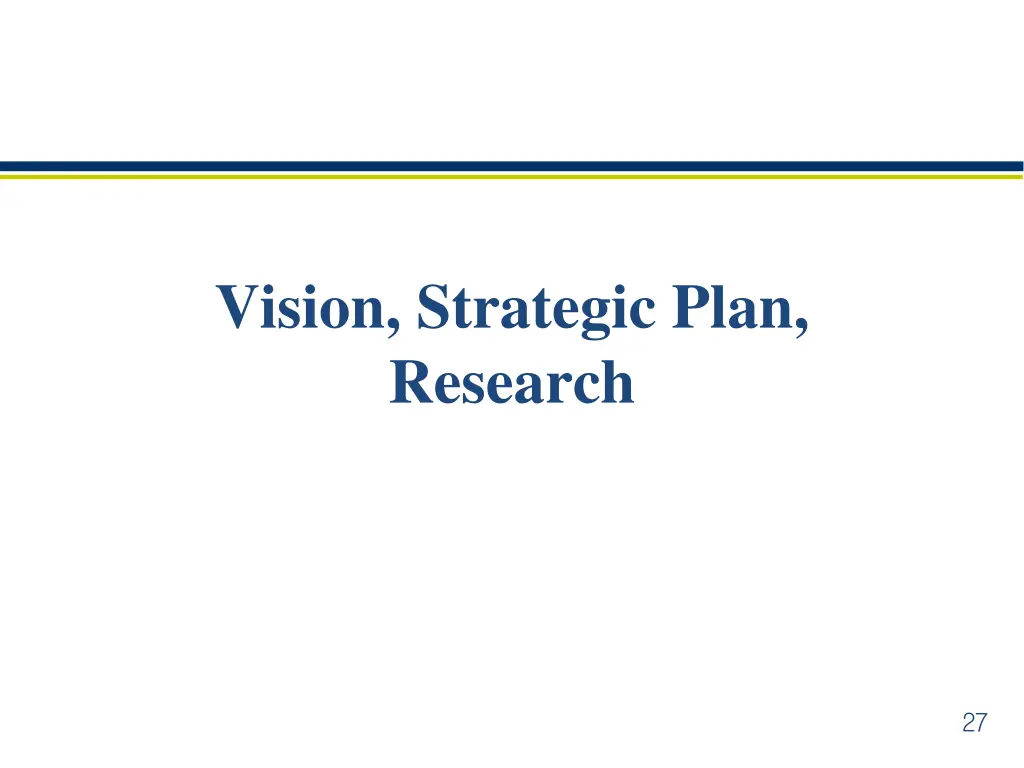 vision strategic plan research