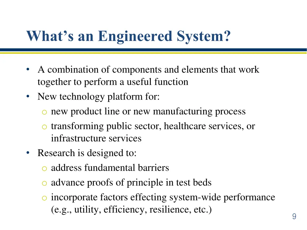 what s an engineered system