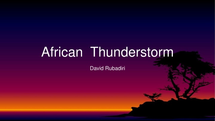 african thunderstorm