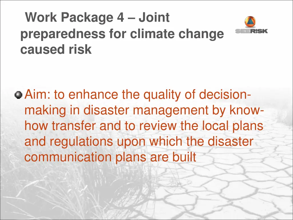 work package 4 joint preparedness for climate