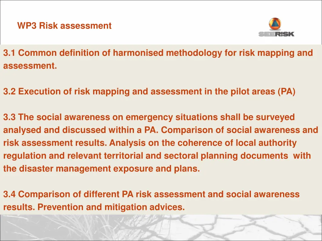 wp3 risk assessment