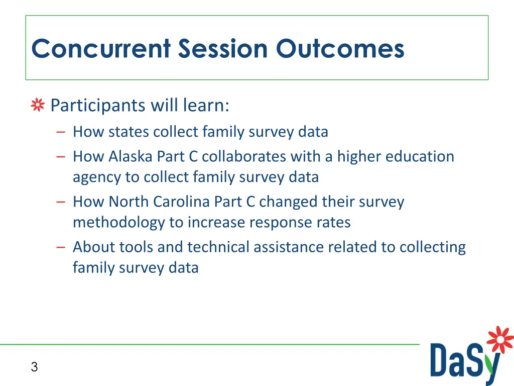 concurrent session outcomes