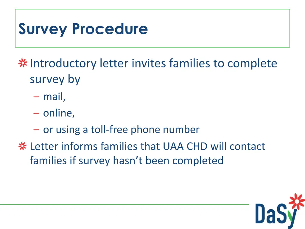 survey procedure 1