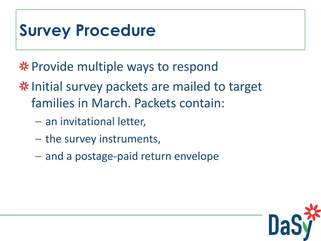 survey procedure