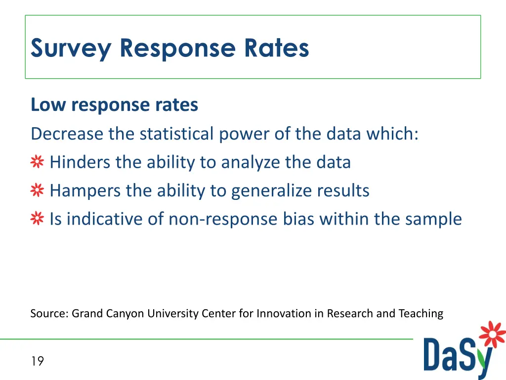 survey response rates