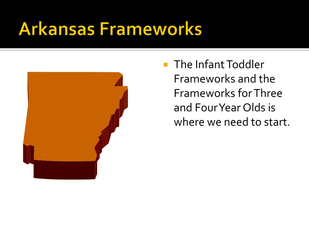 the infant toddler frameworks and the frameworks