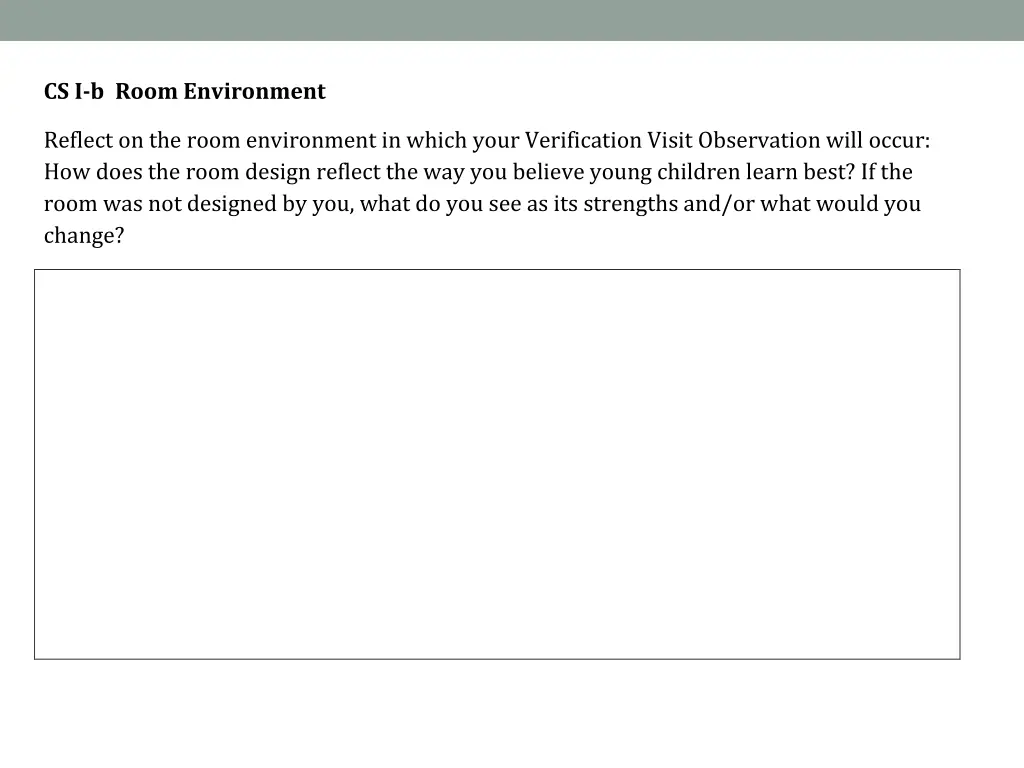 cs i b room environment