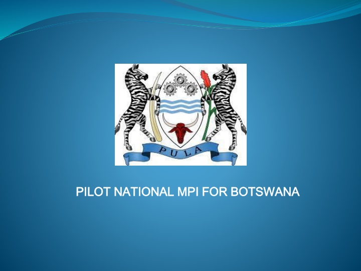 pilot national mpi for botswana pilot national