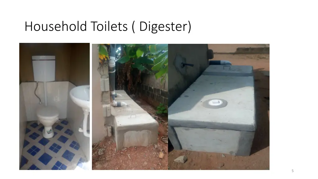 household toilets digester