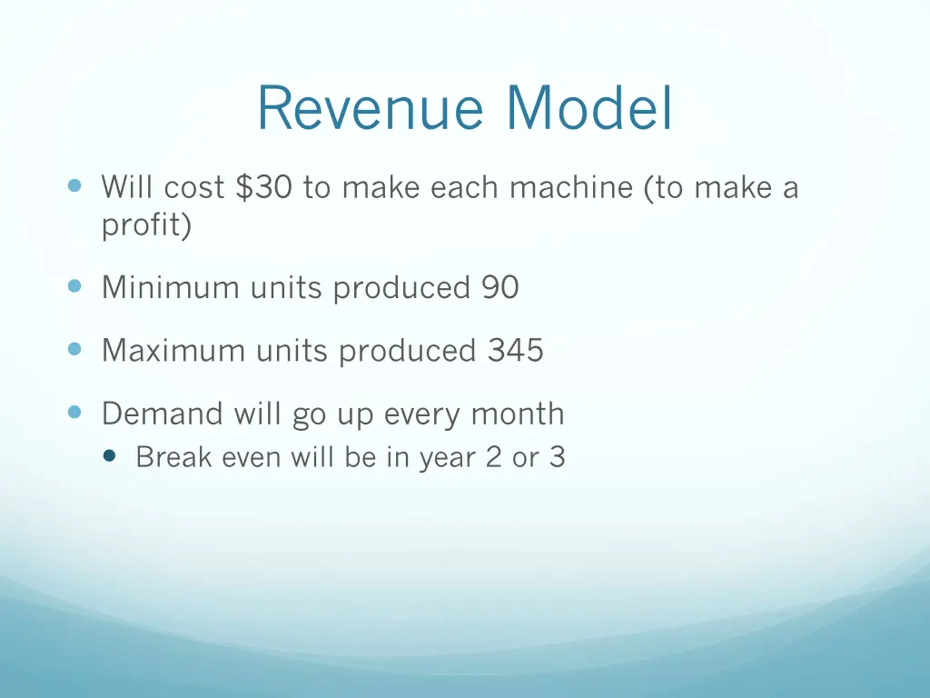 revenue model