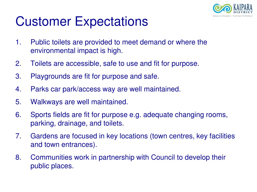 customer expectations