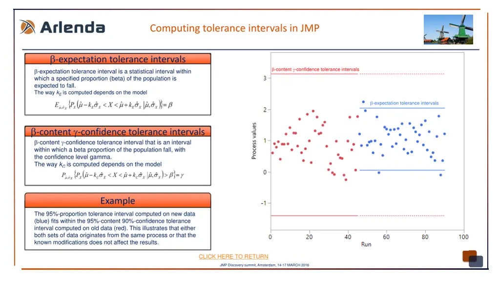 computing tolerance intervals in jmp 1