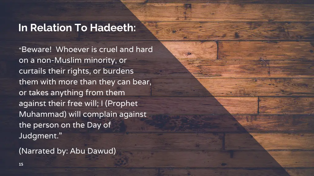 in relation to hadeeth