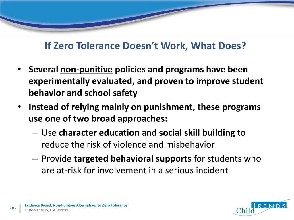 if zero tolerance doesn t work what does