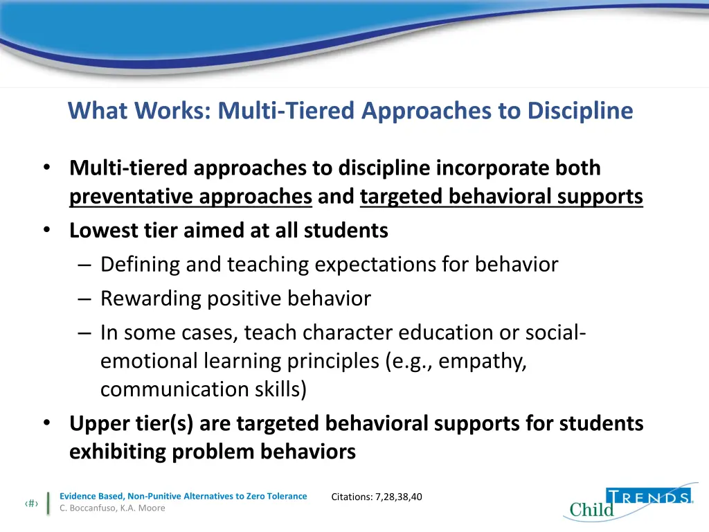 what works multi tiered approaches to discipline