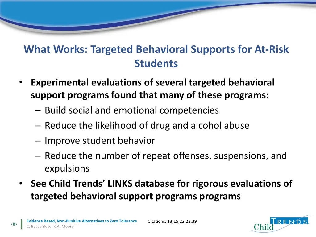 what works targeted behavioral supports 1