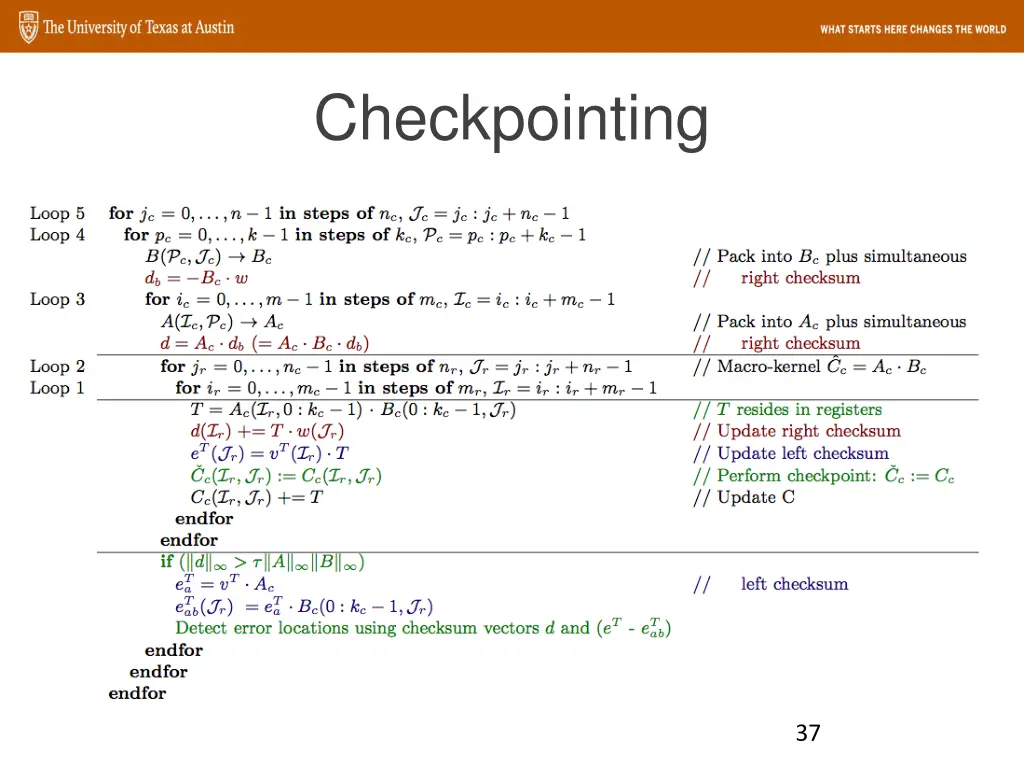 checkpointing 1