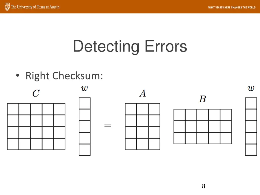 detecting errors 1