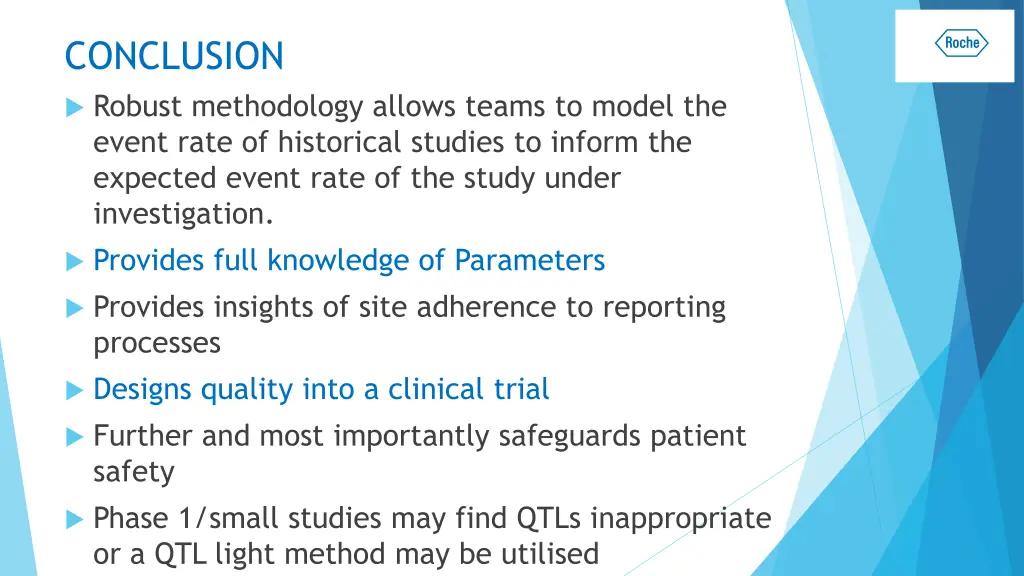 conclusion robust methodology allows teams