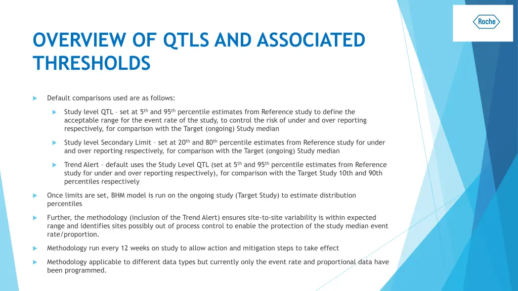 overview of qtls and associated thresholds