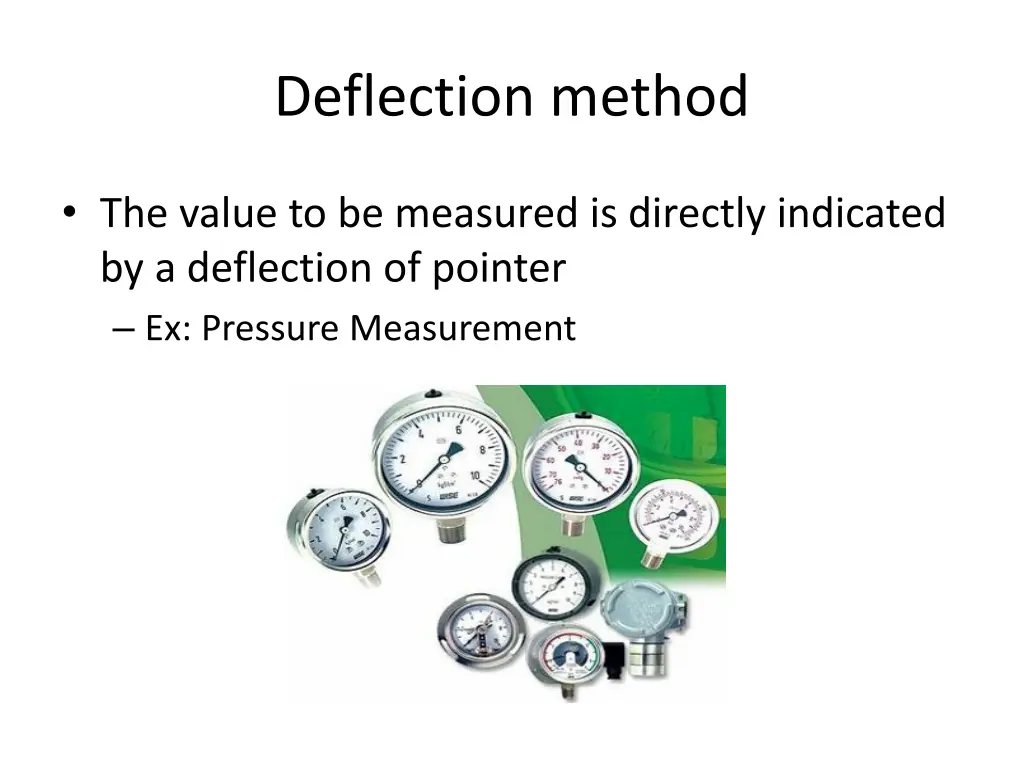 deflection method