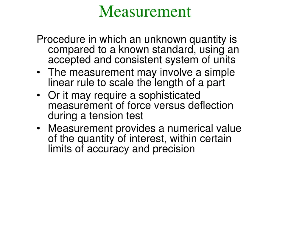 measurement