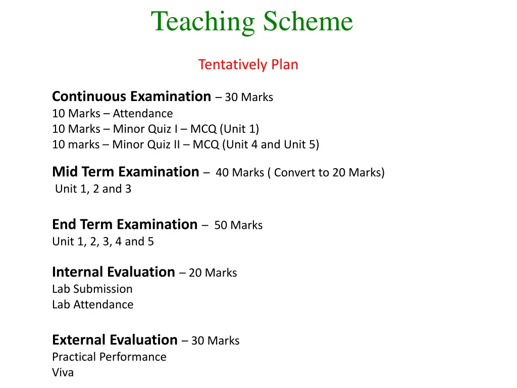 teaching scheme 1