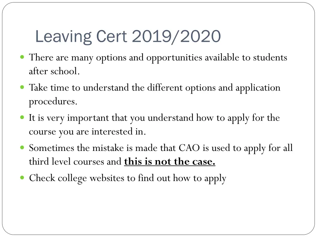 leaving cert 2019 2020