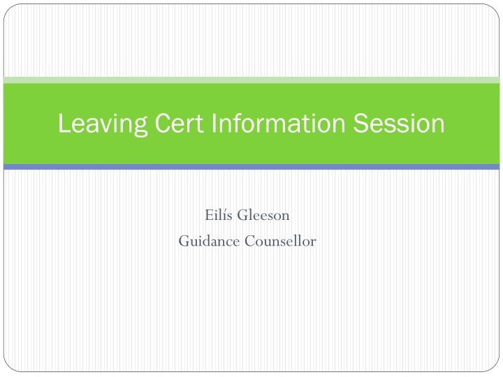 leaving cert information session