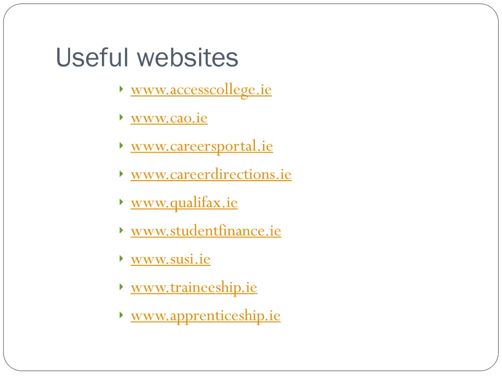 useful websites www accesscollege