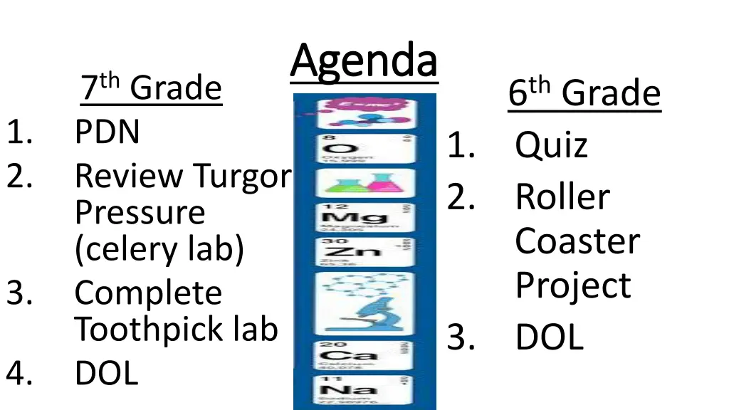 agenda agenda