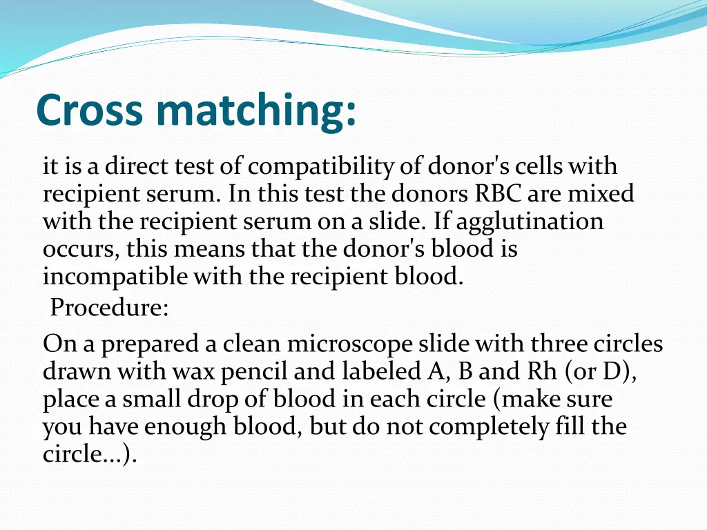 cross matching