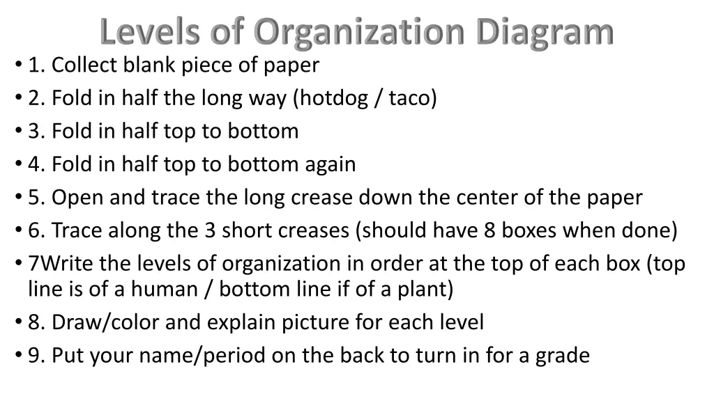 1 collect blank piece of paper 2 fold in half