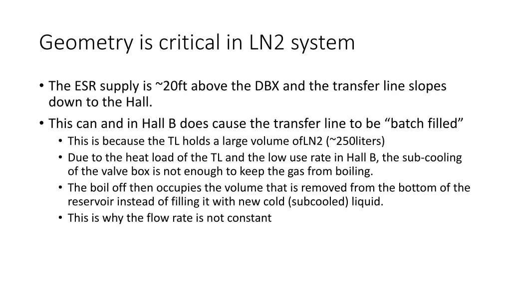 geometry is critical in ln2 system