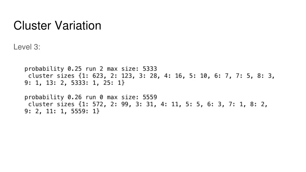 cluster variation 1