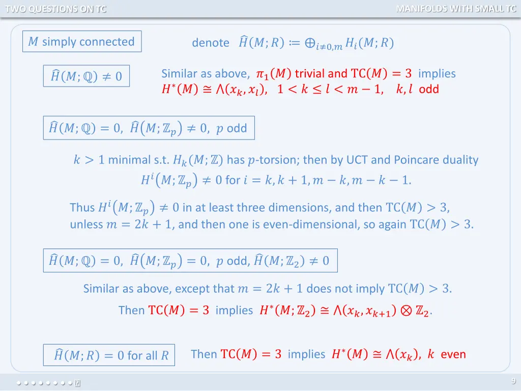 manifolds with small tc 3