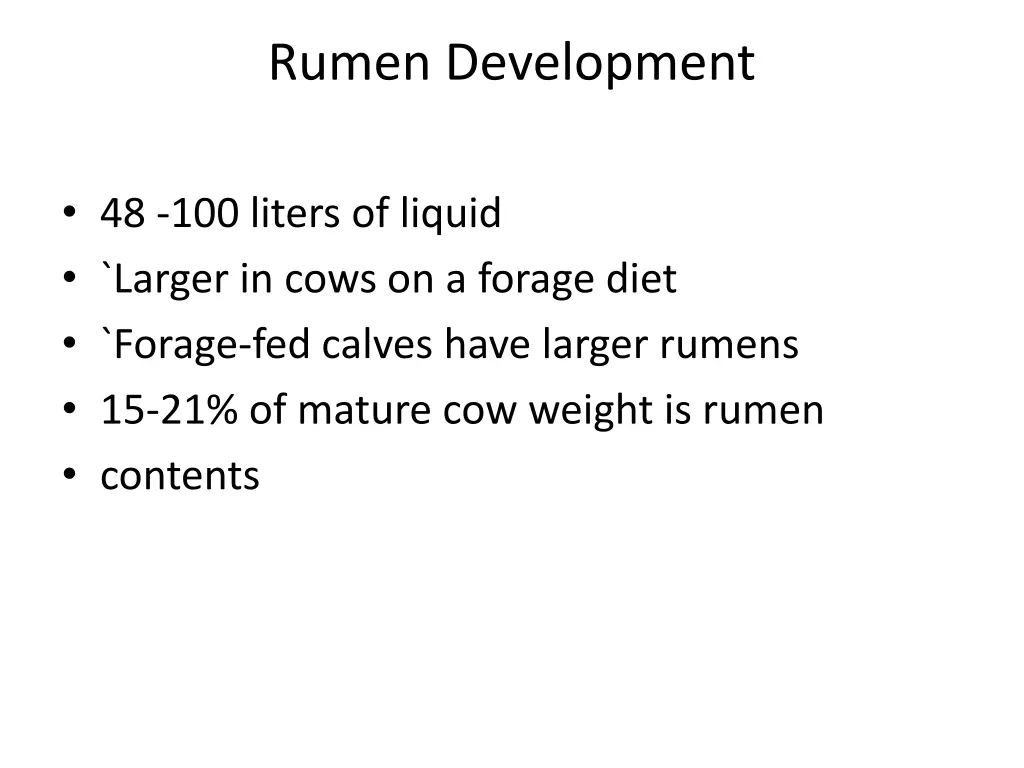 rumen development