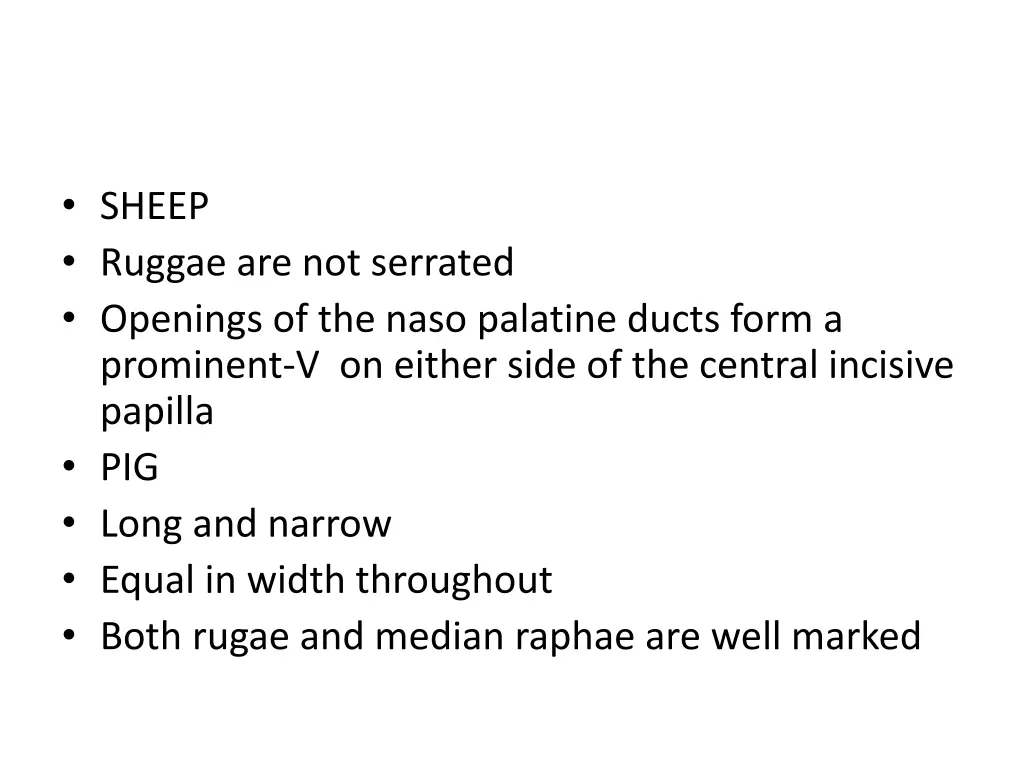 sheep ruggae are not serrated openings