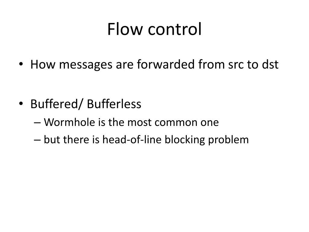 flow control