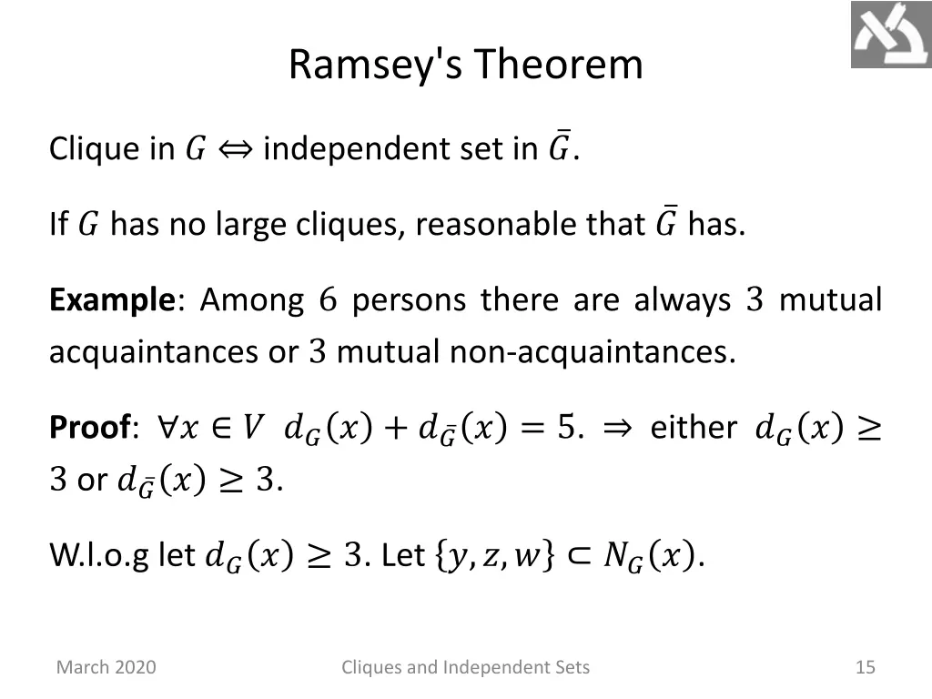 ramsey s theorem