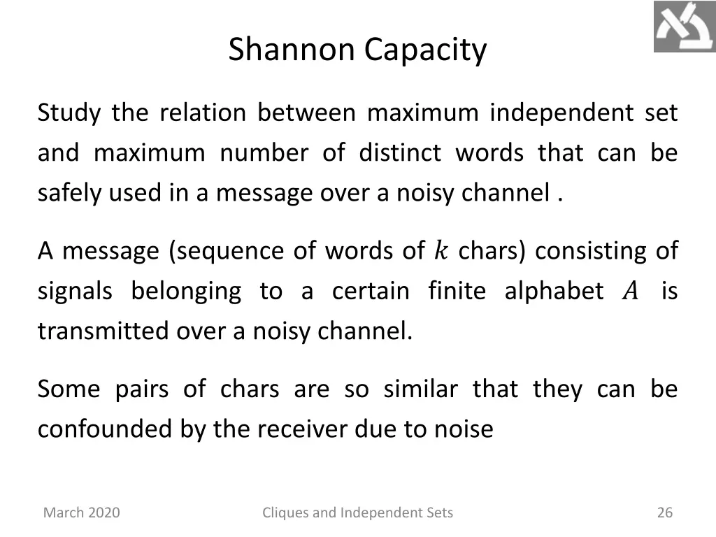 shannon capacity